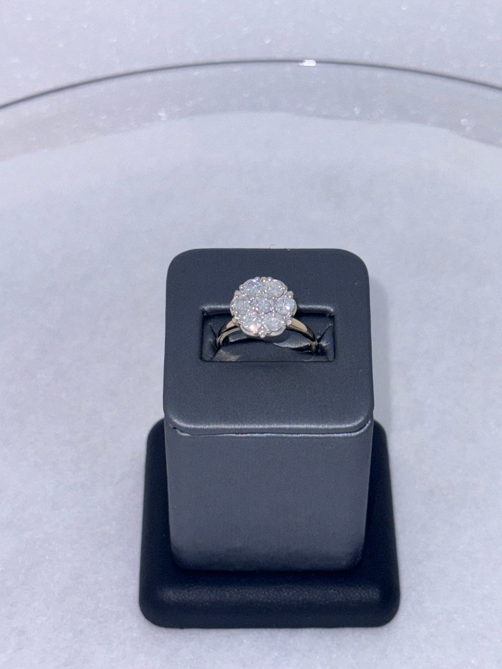 14K Yellow Gold Diamond Flower Cluster Ring (1.75 ctw)
