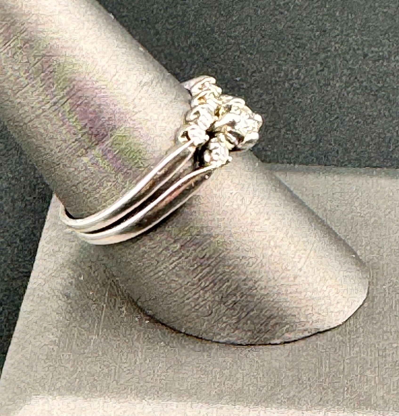 Platinum 1/2 CTW Diamond Bridal Set | Three-Stone Engagement Ring & Diamond Wedding Band