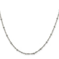 The Statement Chain – 20" Singapore & Bead Necklace | 925 Sterling Silver