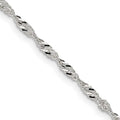 The Sparkle Chain – 20" Singapore Necklace | 925 Sterling Silver