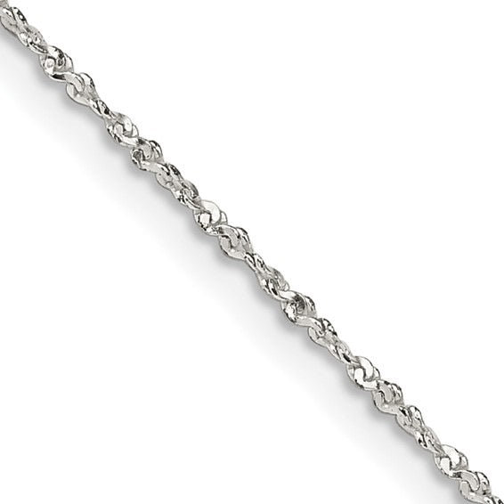 The Everyday Silver Chain – 20" Twisted Serpentine Necklace | 925 Sterling Silver