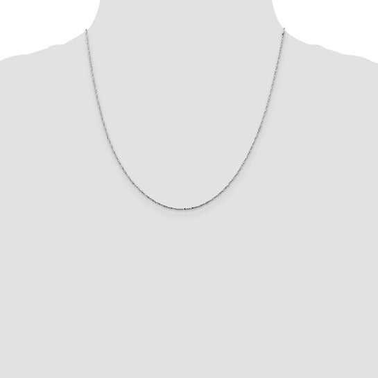 The Everyday Silver Chain – 20" Twisted Serpentine Necklace | 925 Sterling Silver