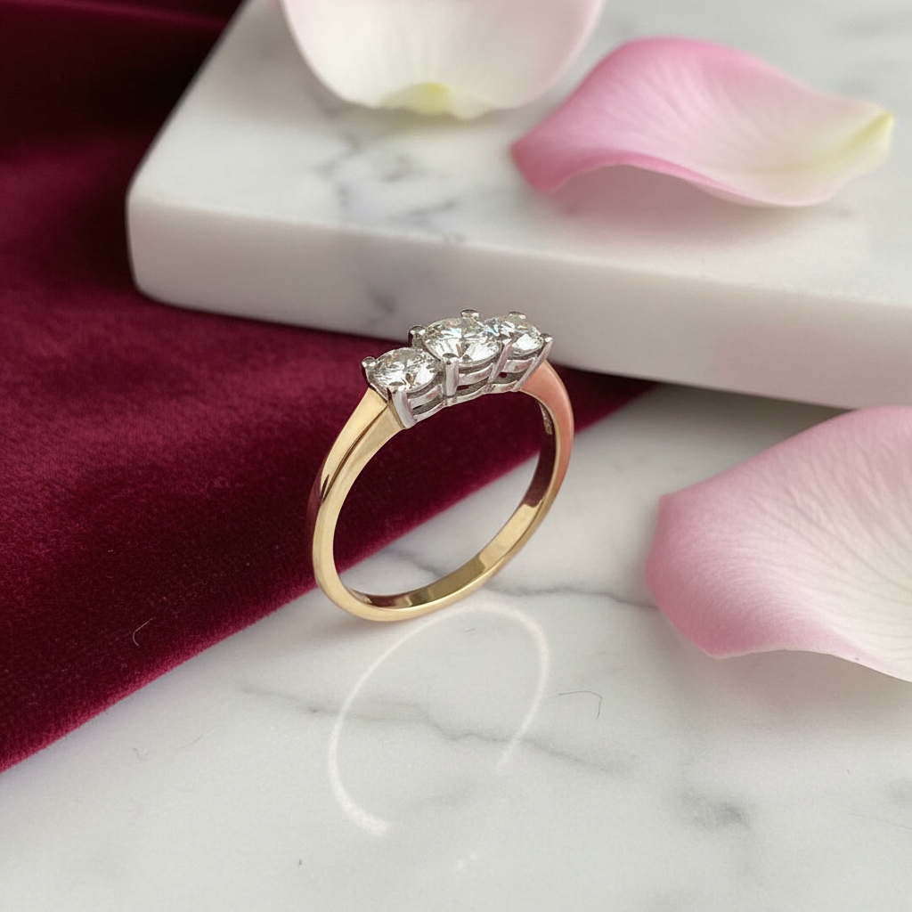 Diamond Anniversary Ring in elegant setting